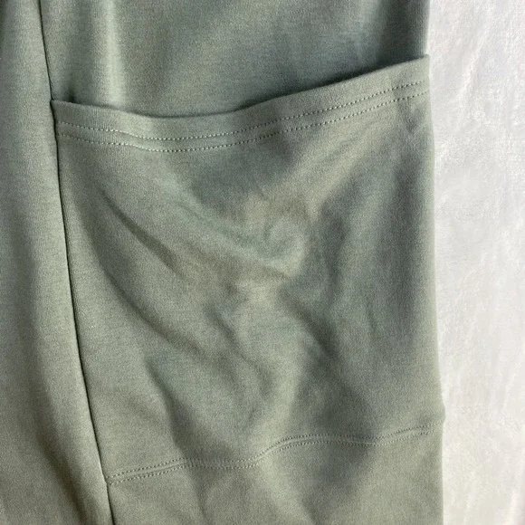 PACT Open Cardigan Sweater Women Sz M/L Green 100% Organic Cotton Lounge - Picture 2 of 11